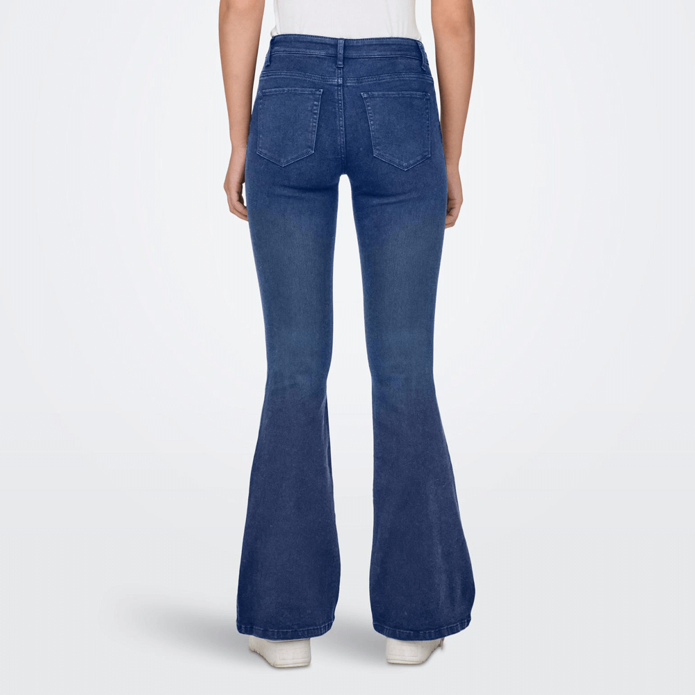 Bell bottom sales pull on jeans